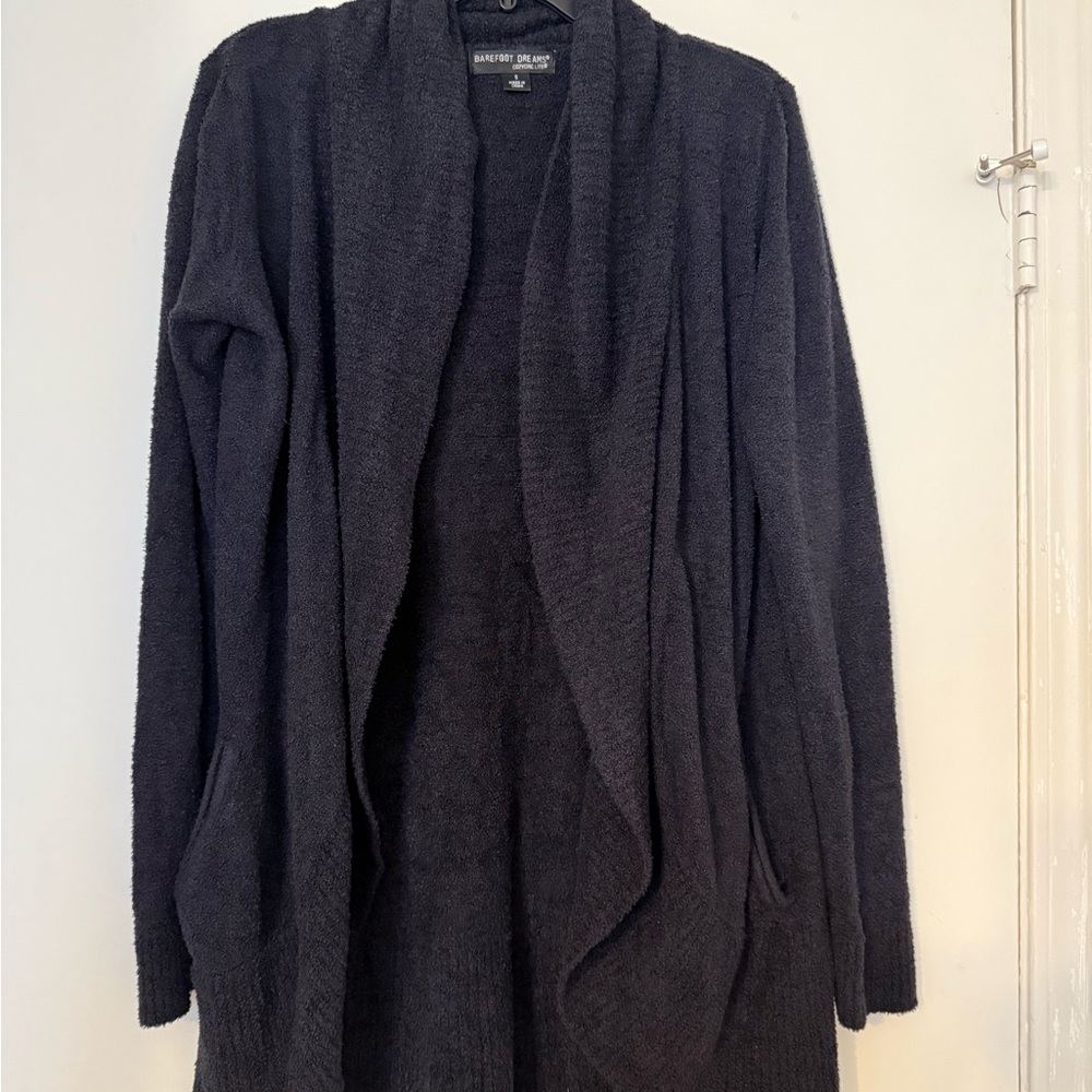 Barefoot Dreams CozyChic Lite Black Cardigan